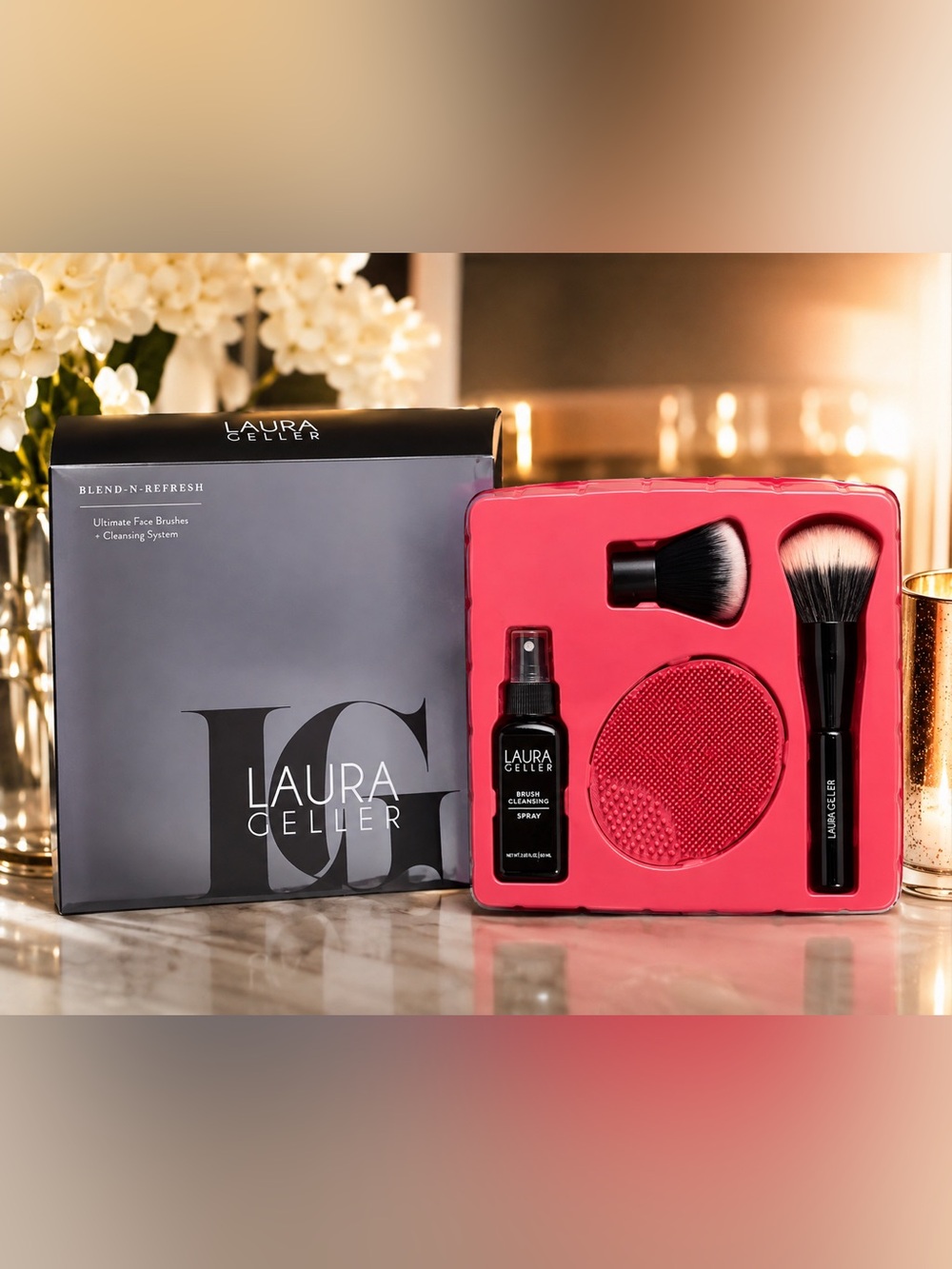 Laura Geller Blend-N-Refresh Ultimate Face Brushes + Cleansing System